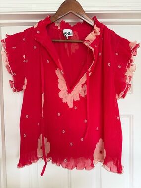 GANNI blouse size 38. like new